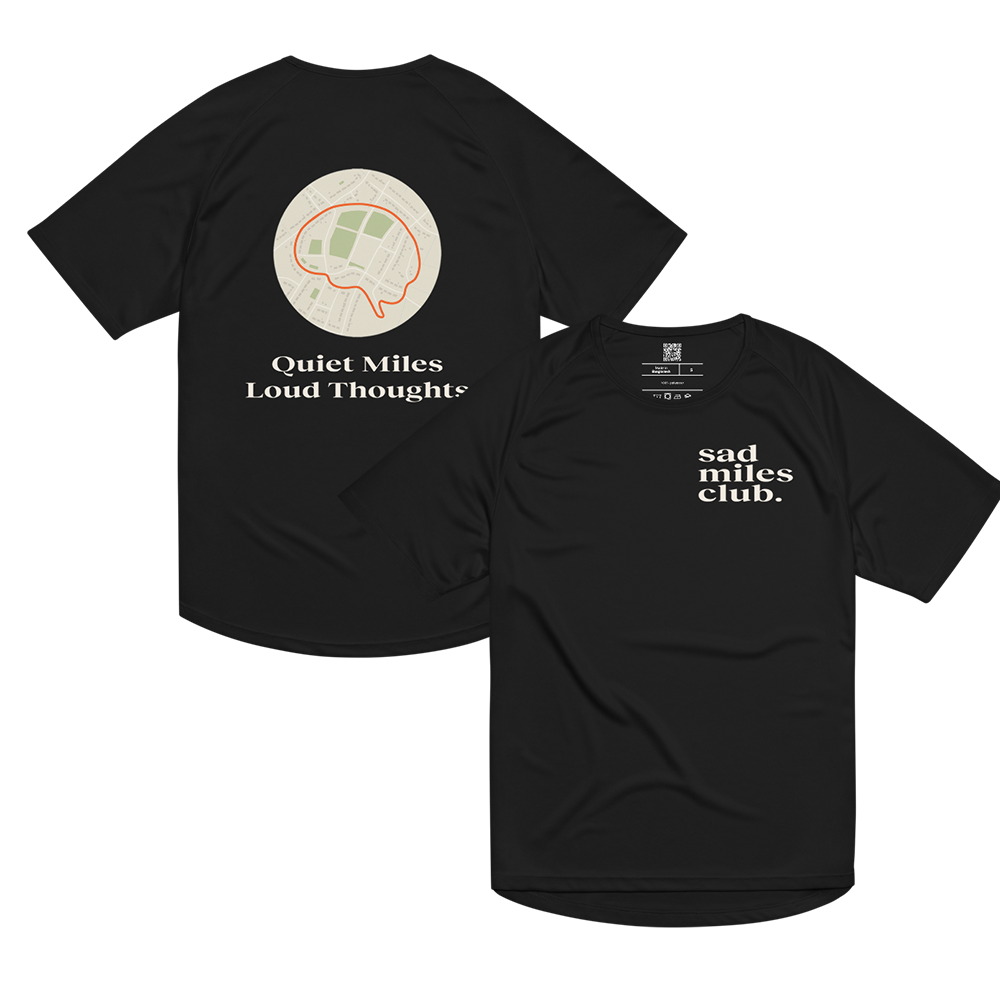 Quiet Miles Loud Thoughts Activewear T-Shirt