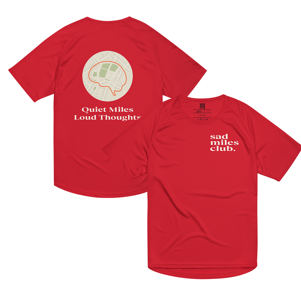 Quiet Miles Loud Thoughts Activewear T-Shirt