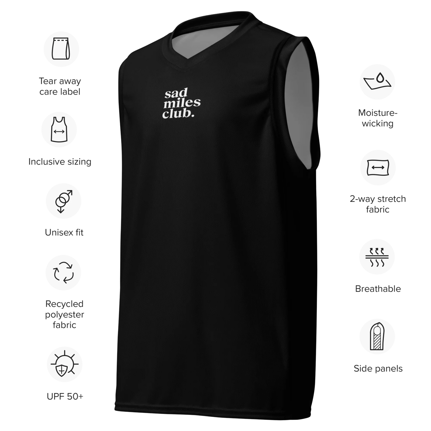 Men's Everyday Basic Tank Top - Black - sad miles club.