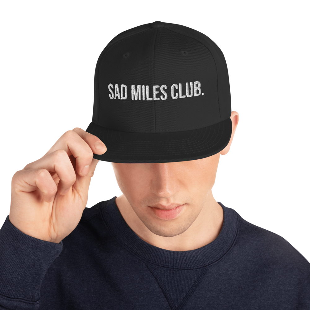 sad miles club. Snapback Hat