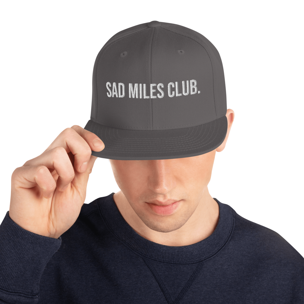 sad miles club. Snapback Hat