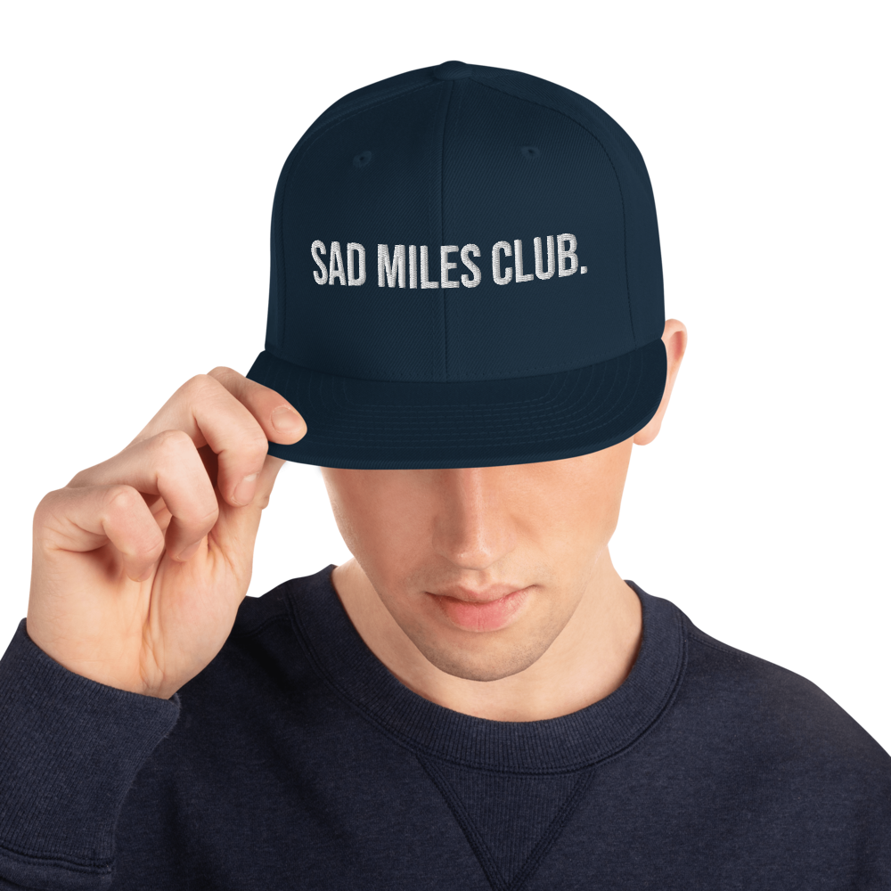 sad miles club. Snapback Hat