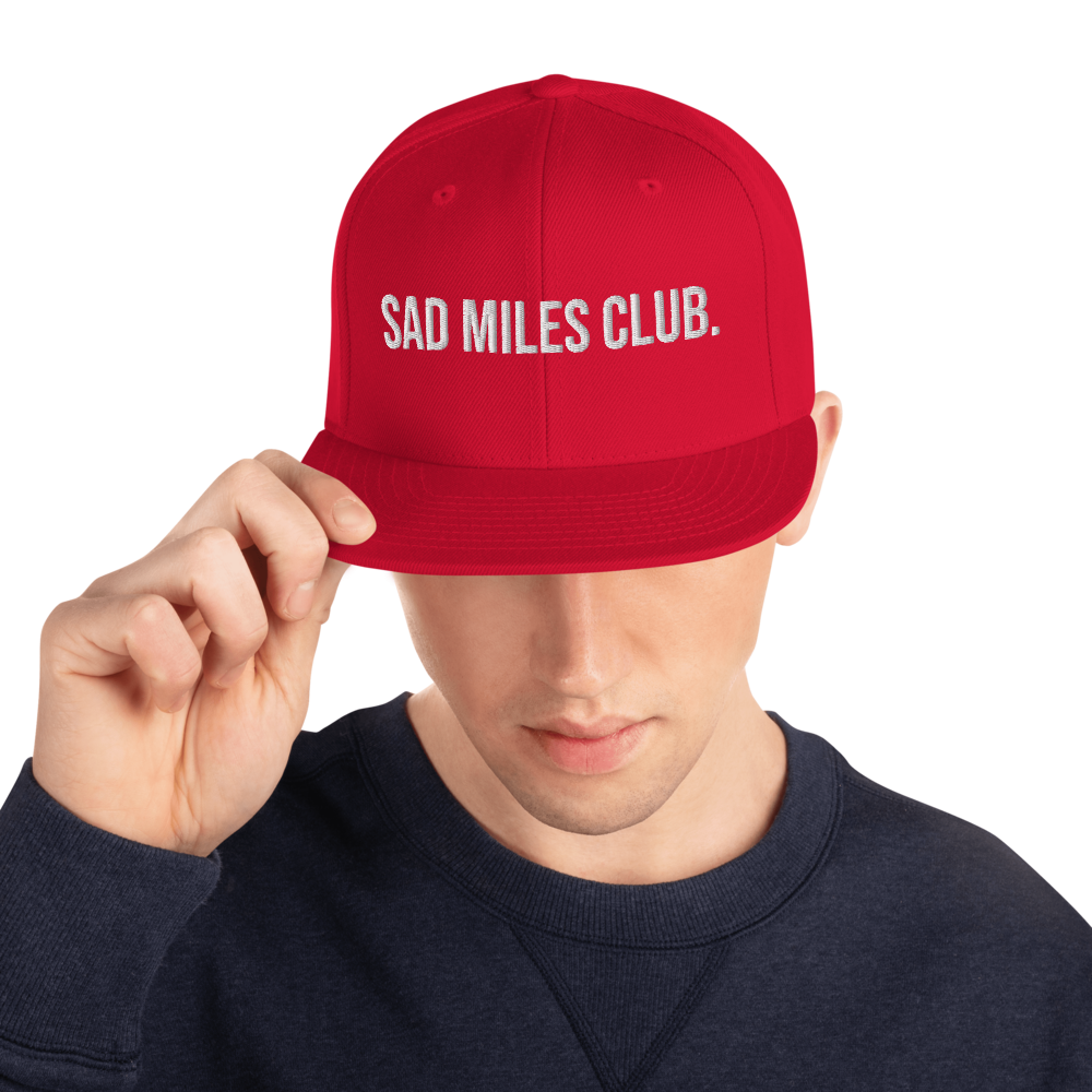 sad miles club. Snapback Hat