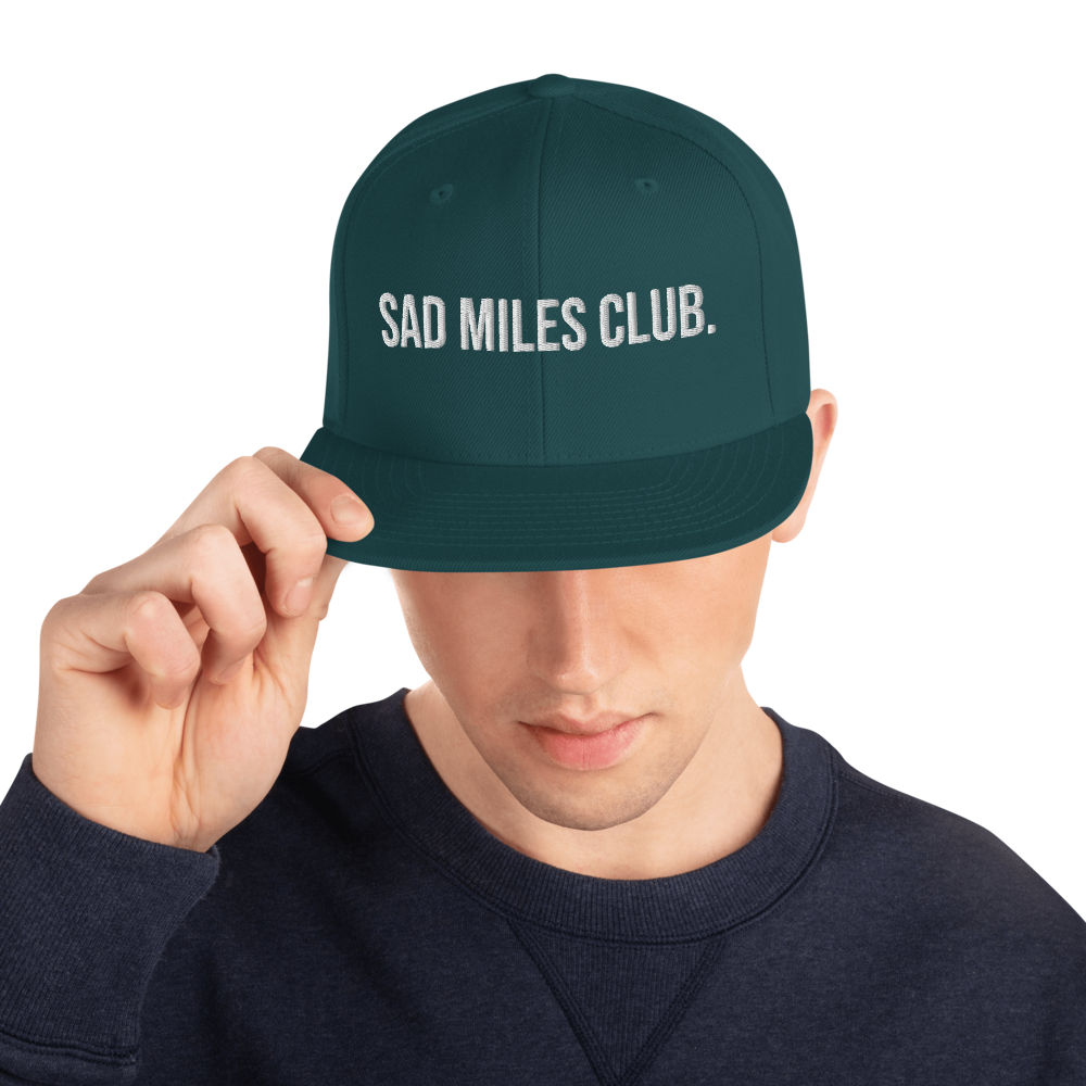 sad miles club. Snapback Hat
