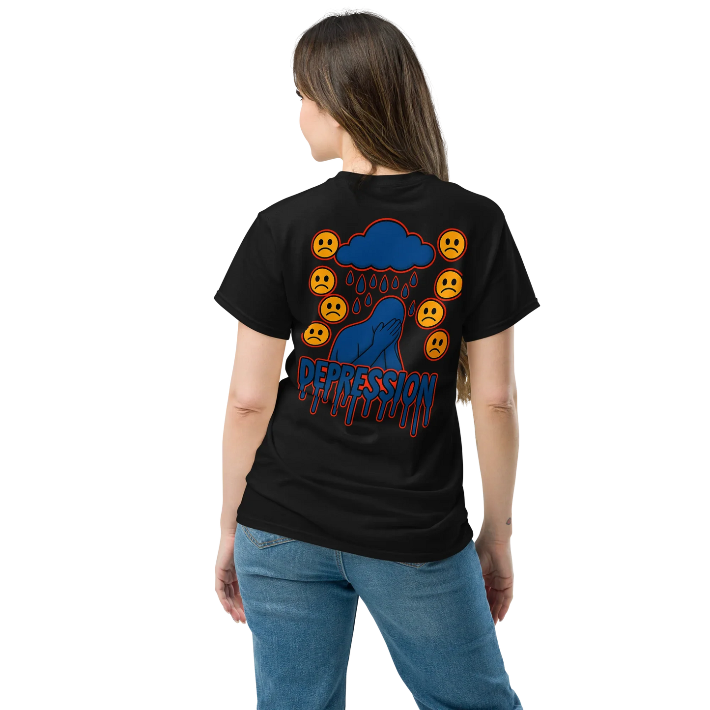 Depression Soft Style T-Shirt - sad miles club.