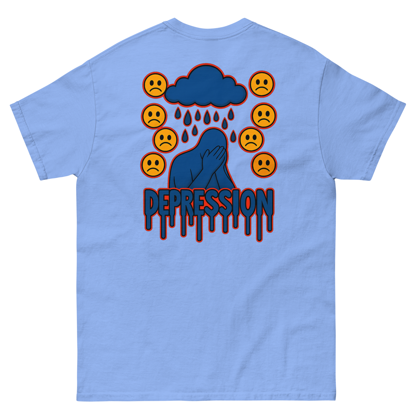 Depression Soft Style T-Shirt - sad miles club.