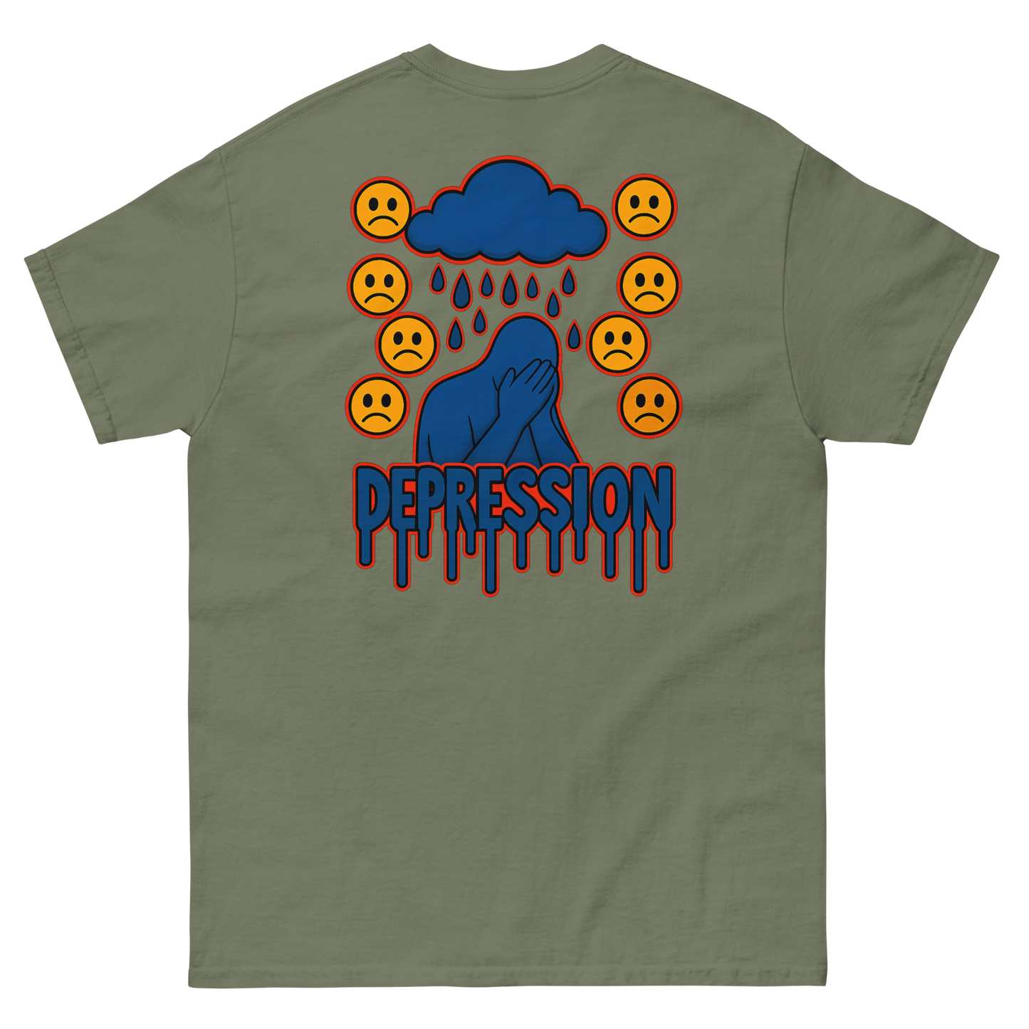 Depression Soft Style T-Shirt - sad miles club.