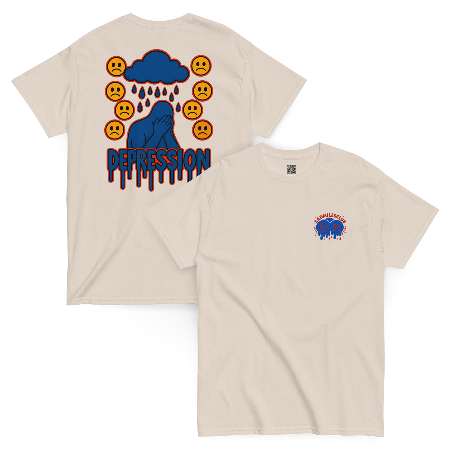 Depression Soft Style T-Shirt - sad miles club.