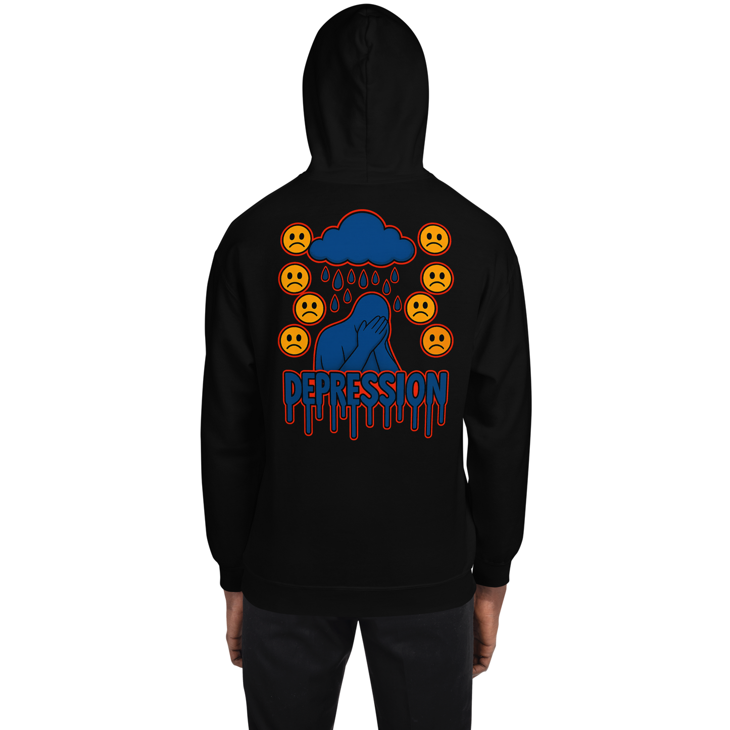 Depression Hoodie - sad miles club.