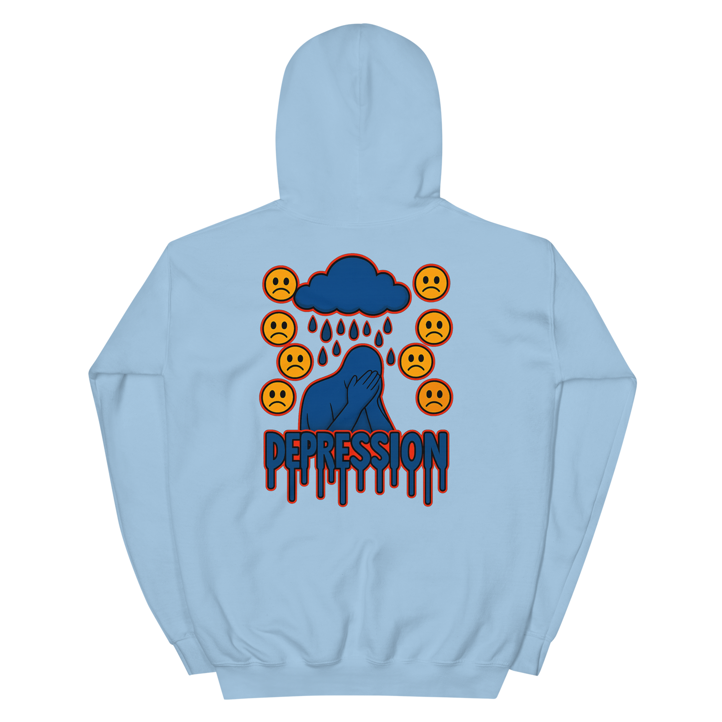 Depression Hoodie - sad miles club.