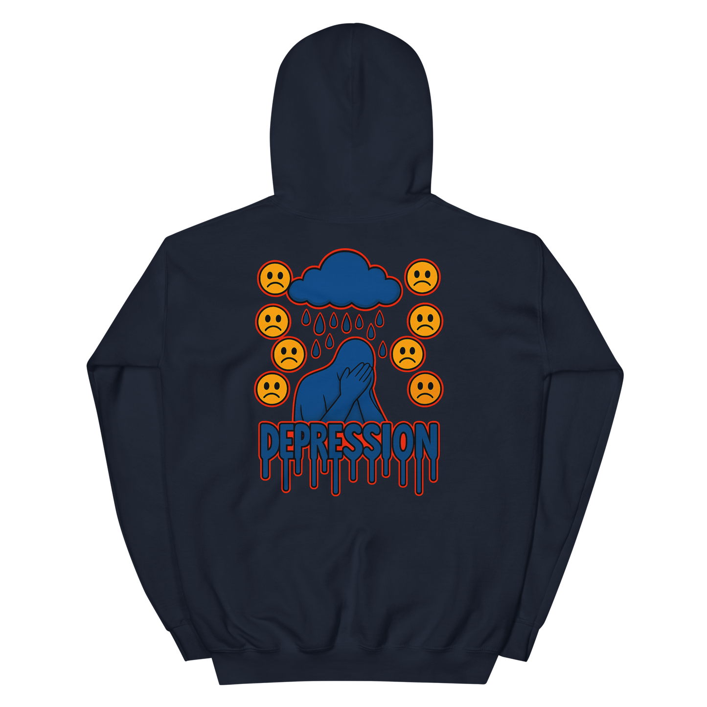 Depression Hoodie - sad miles club.