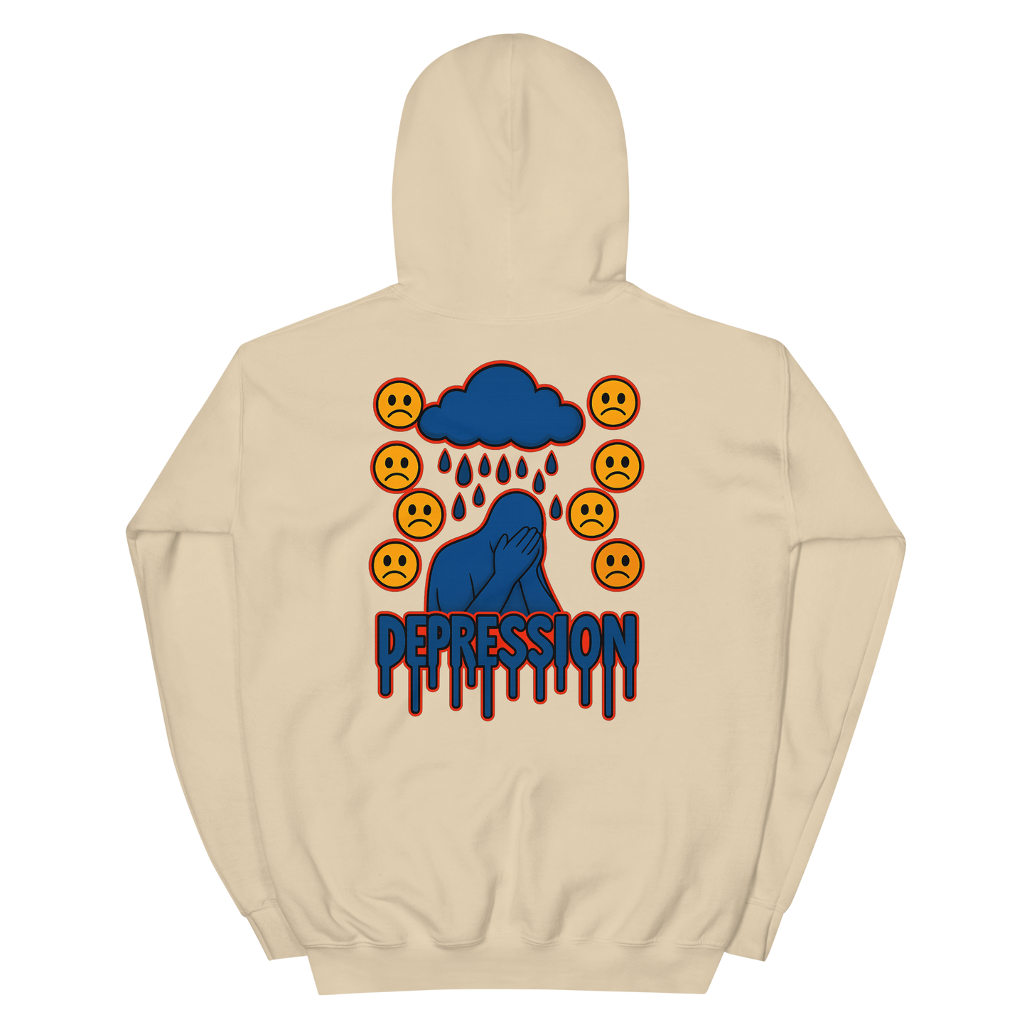 Depression Hoodie - sad miles club.