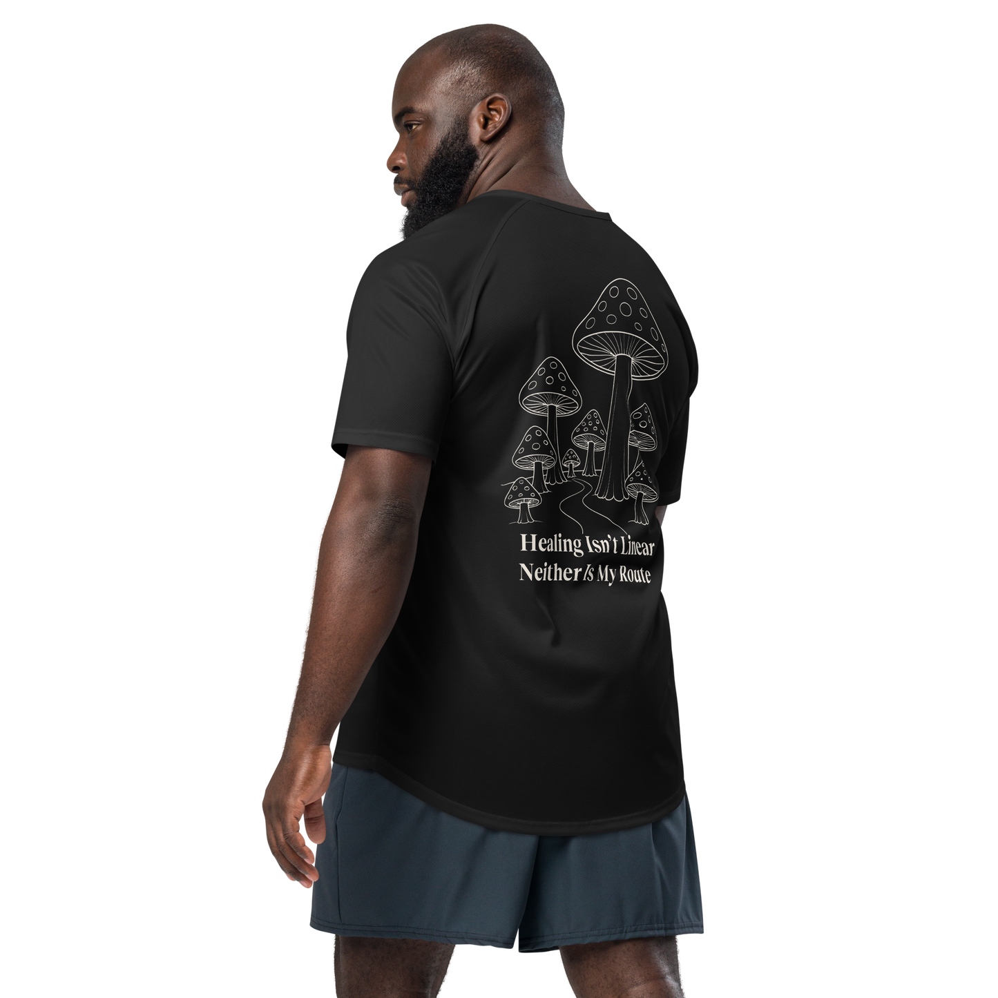 Healing Isn't Linear Activewear T-Shirt - sad miles club.