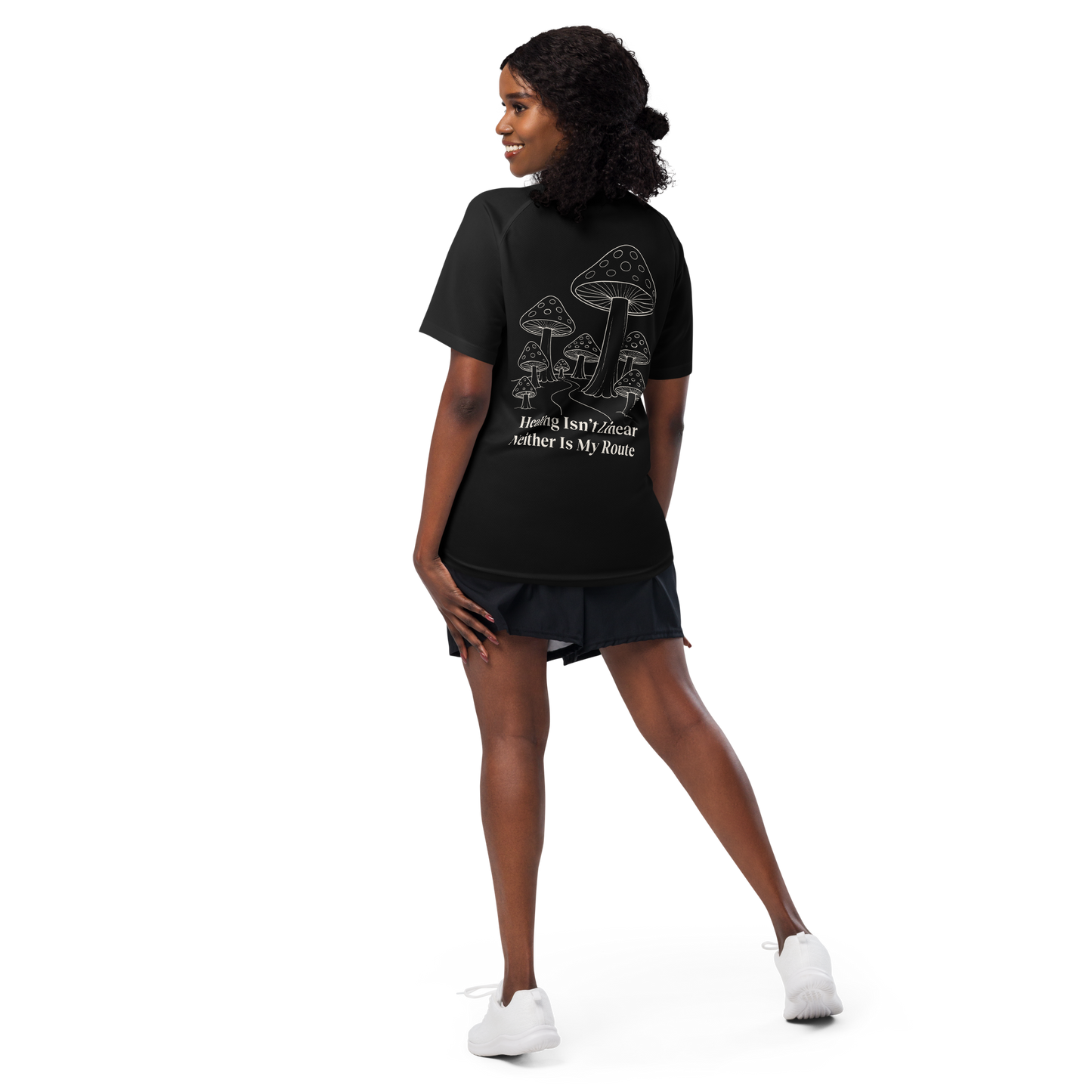 Healing Isn't Linear Activewear T-Shirt - sad miles club.