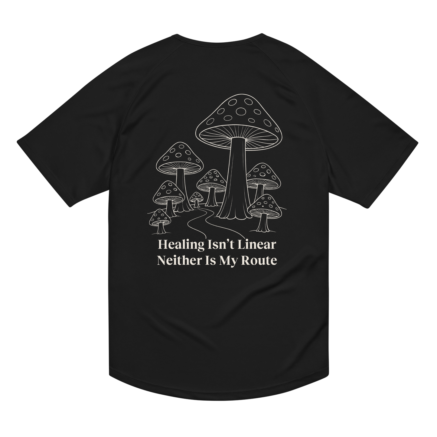 Healing Isn't Linear Activewear T-Shirt - sad miles club.