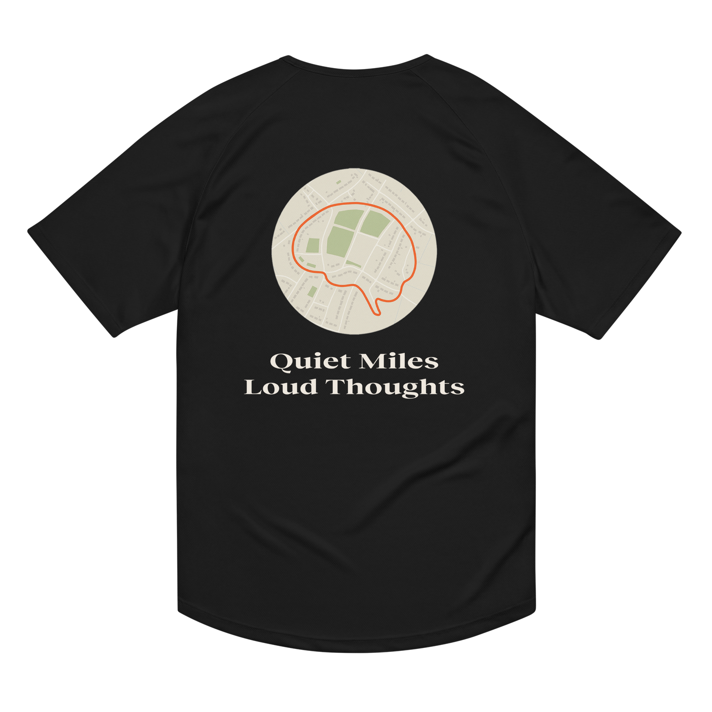 Quiet Miles Loud Thoughts Activewear T-Shirt - sad miles club.
