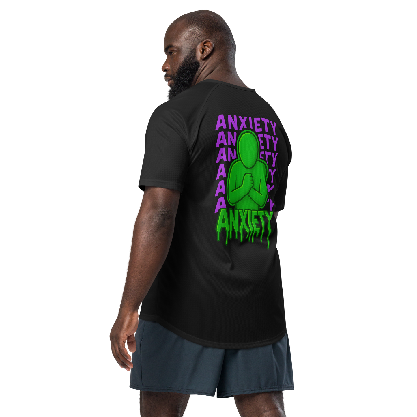 Anxiety Activewear T-Shirt - sad miles club.