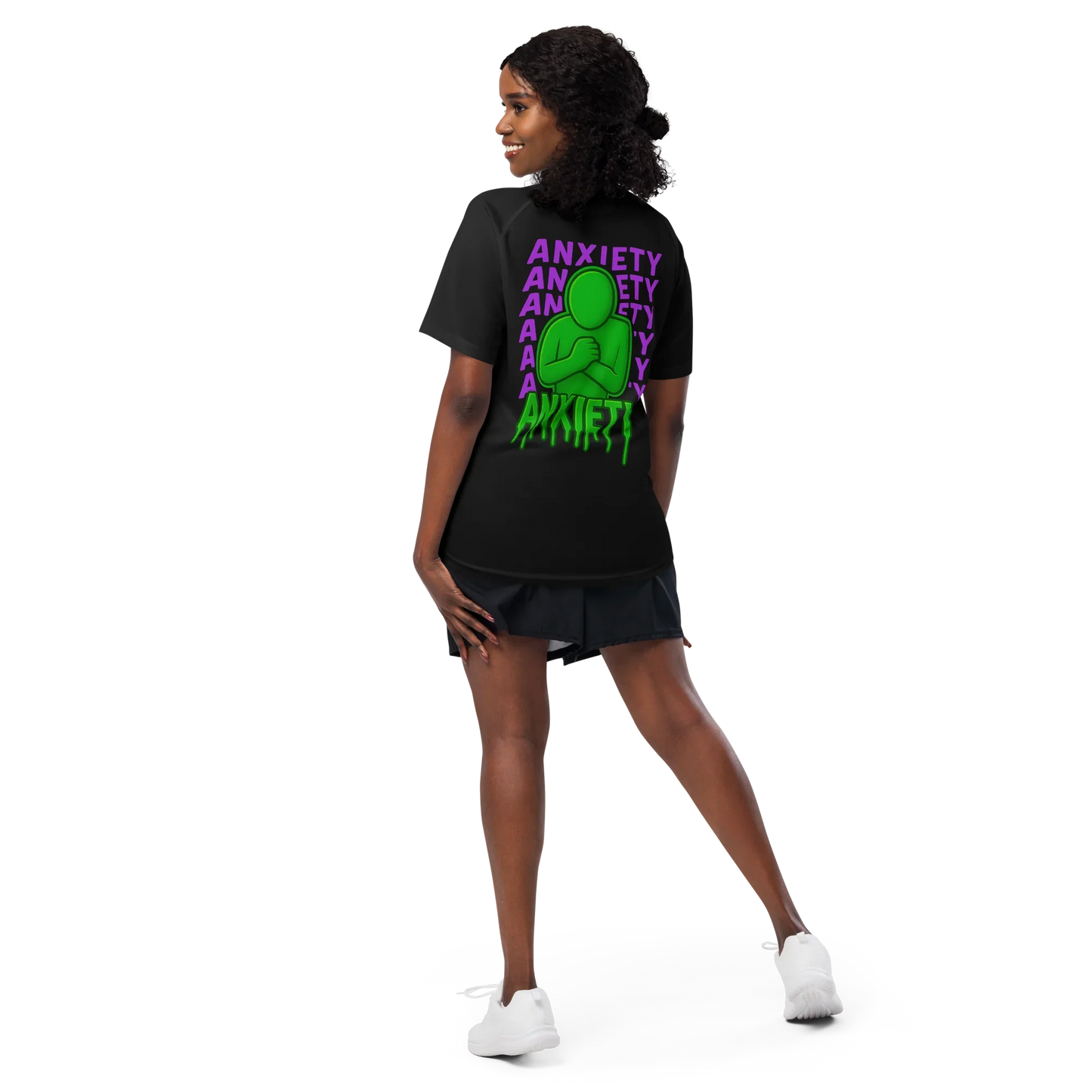 Anxiety Activewear T-Shirt - sad miles club.