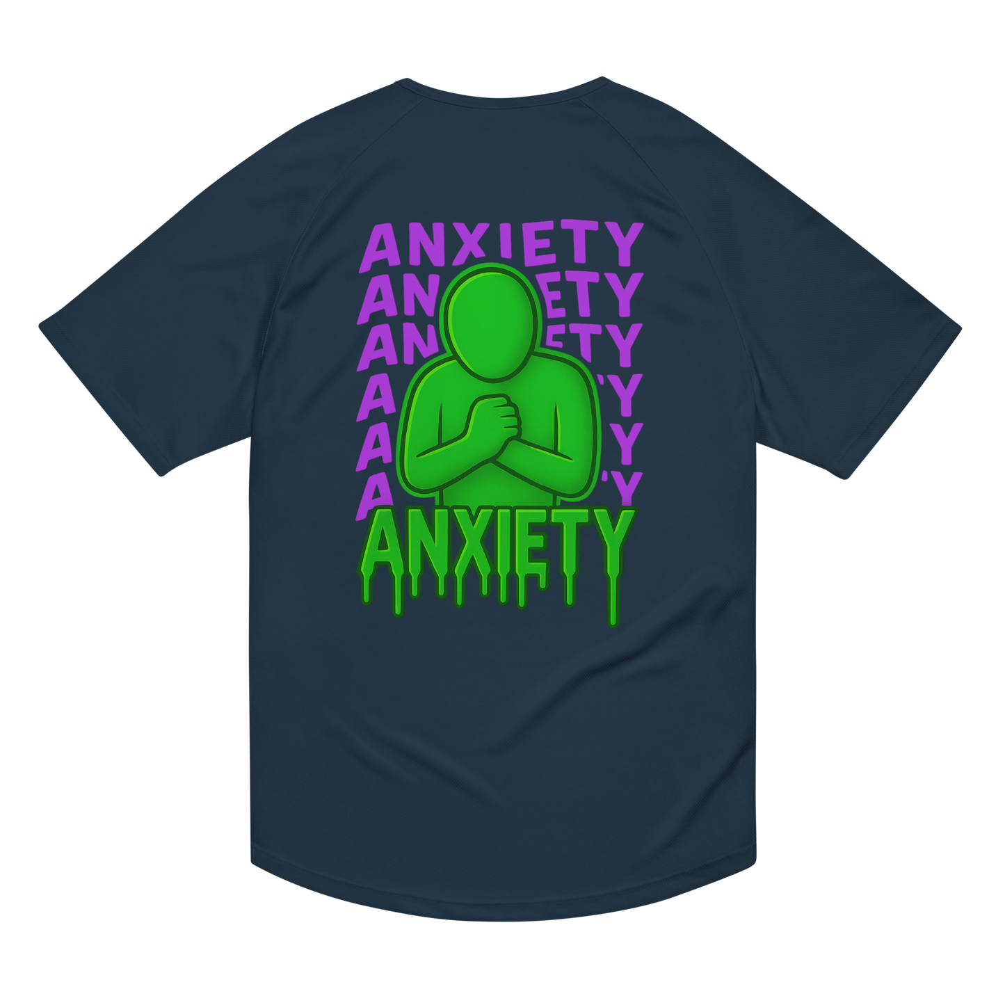 Anxiety Activewear T-Shirt - sad miles club.