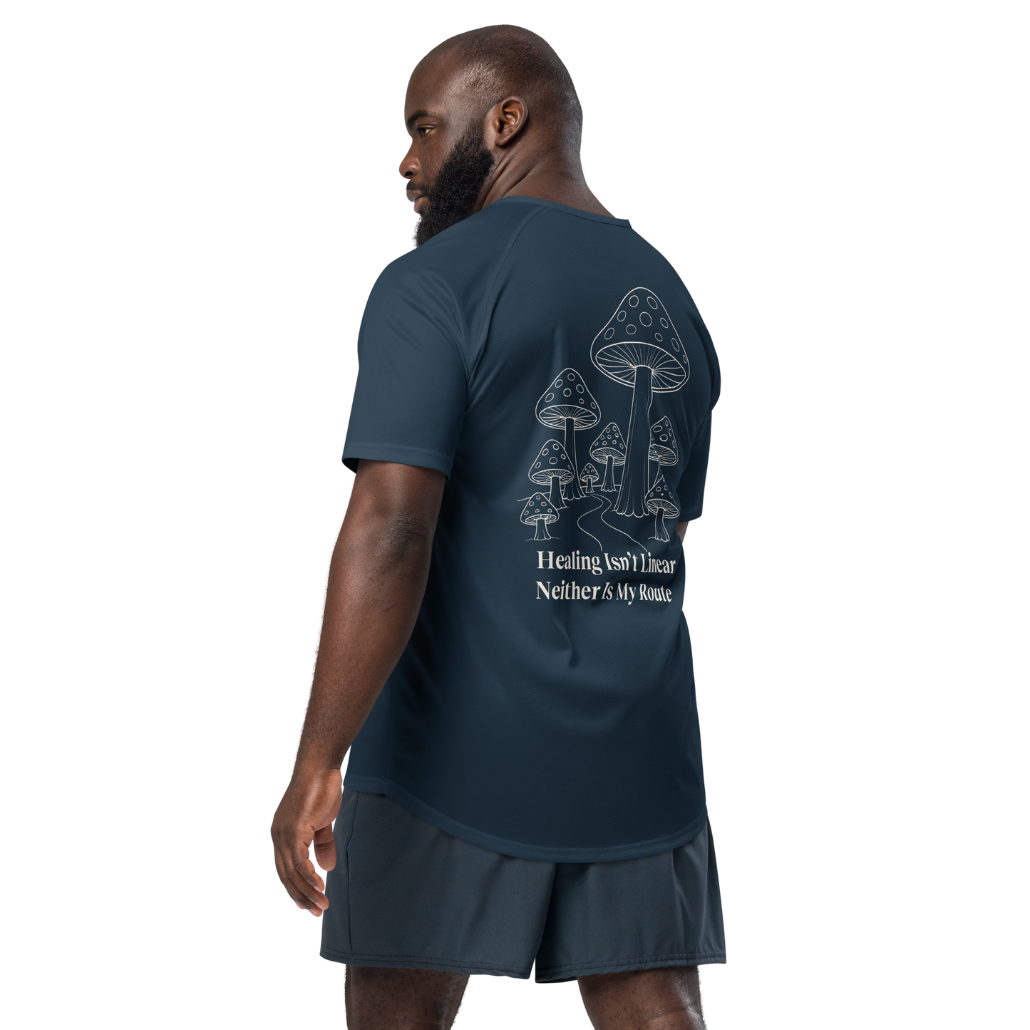 Healing Isn't Linear Activewear T-Shirt - sad miles club.
