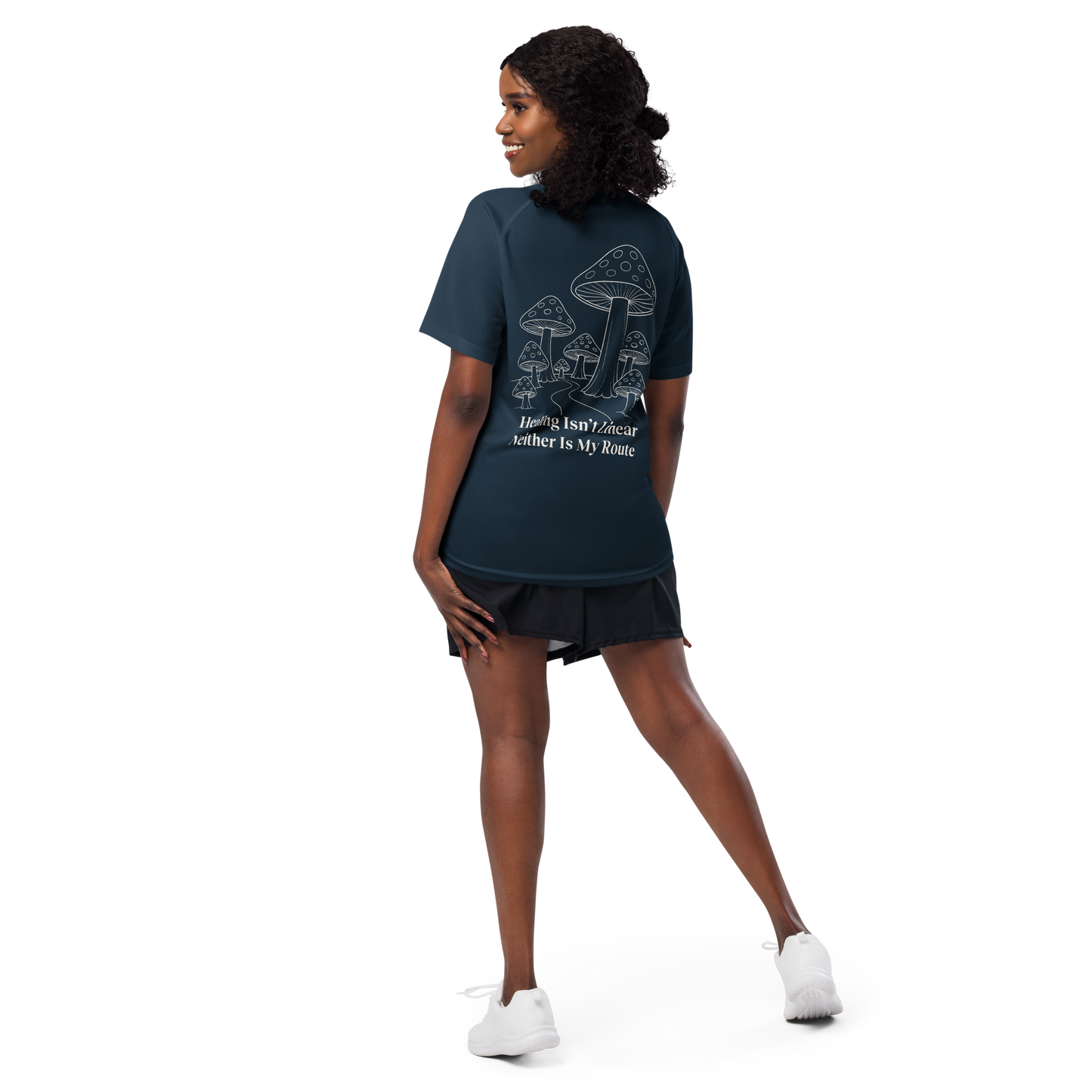 Healing Isn't Linear Activewear T-Shirt - sad miles club.