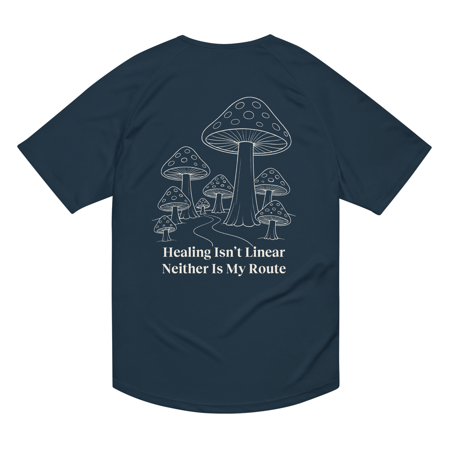 Healing Isn't Linear Activewear T-Shirt - sad miles club.
