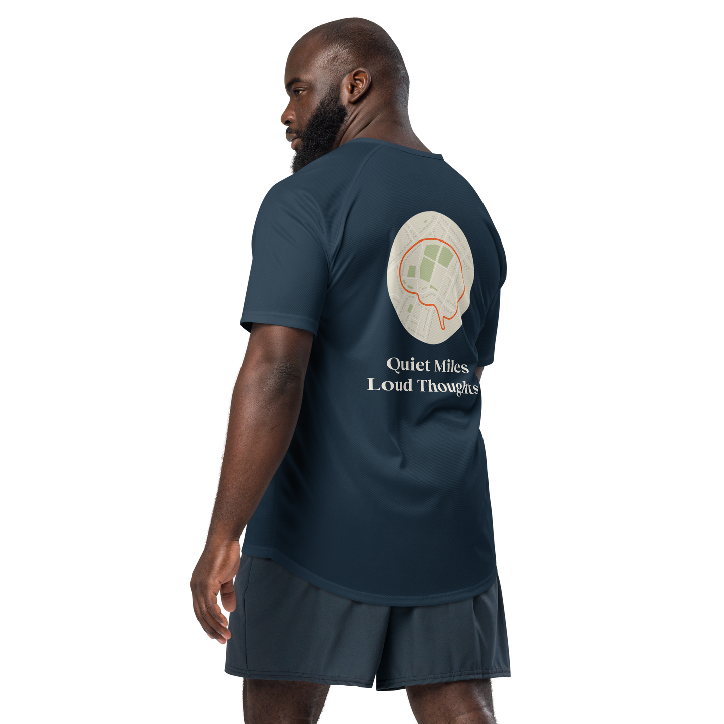 Quiet Miles Loud Thoughts Activewear T-Shirt - sad miles club.