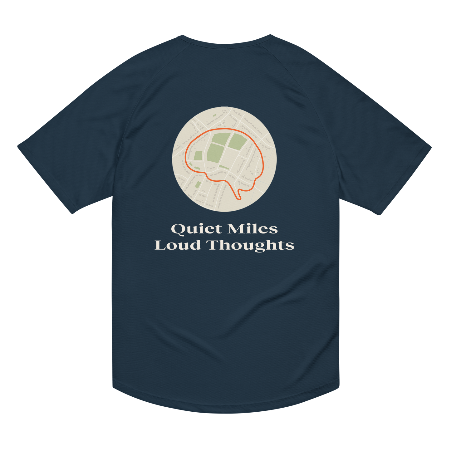 Quiet Miles Loud Thoughts Activewear T-Shirt - sad miles club.
