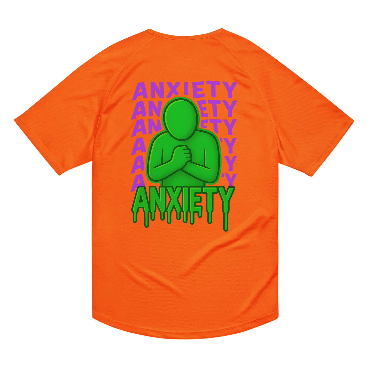 Anxiety Activewear T-Shirt - sad miles club.