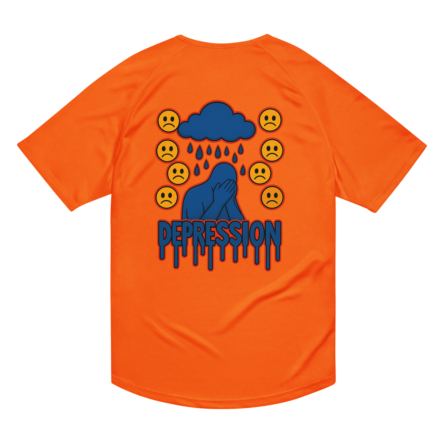 Depression Activewear T-Shirt - sad miles club.