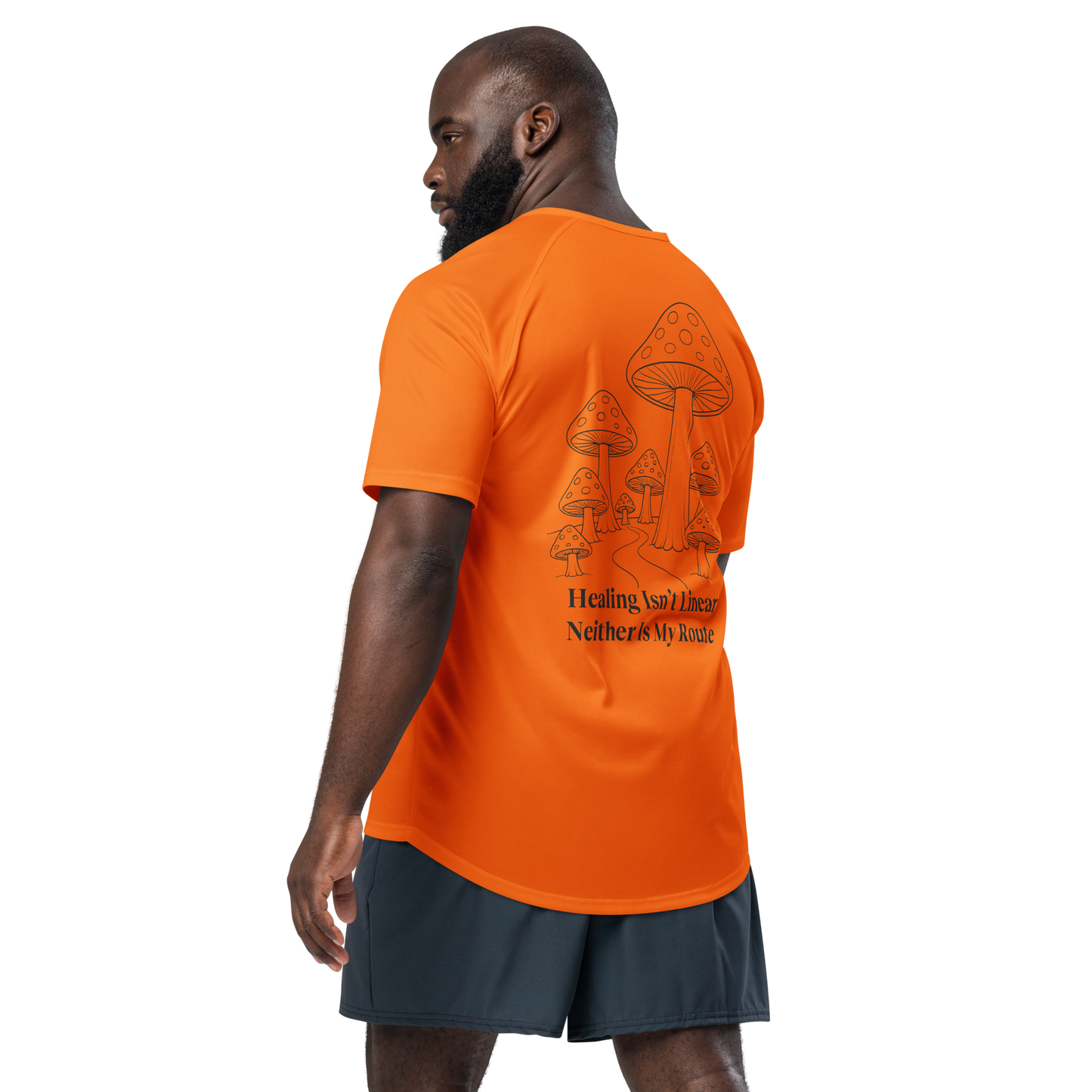 Healing Isn't Linear Activewear T-Shirt - sad miles club.