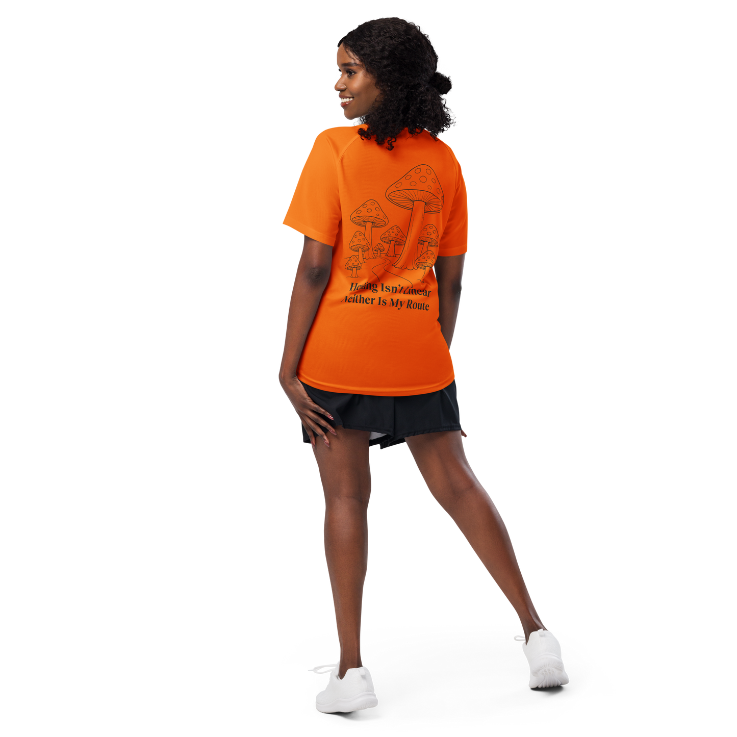 Healing Isn't Linear Activewear T-Shirt - sad miles club.
