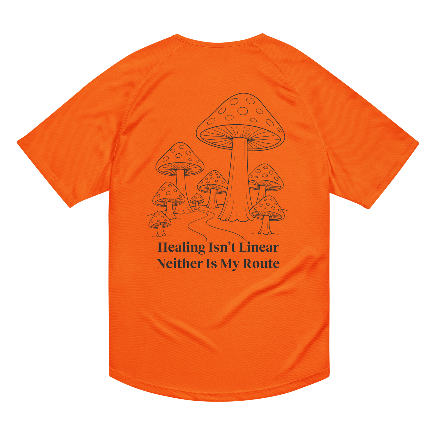 Healing Isn't Linear Activewear T-Shirt - sad miles club.