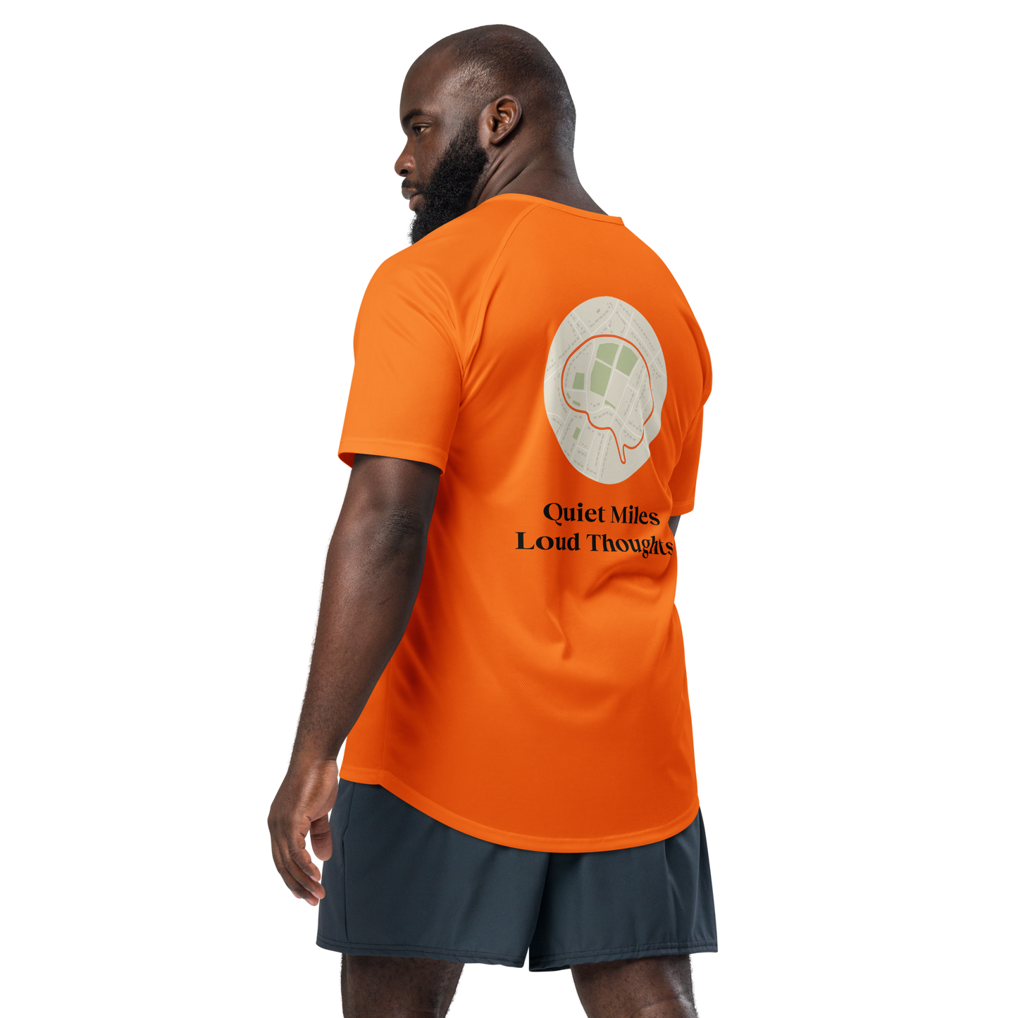 Quiet Miles Loud Thoughts Activewear T-Shirt - sad miles club.