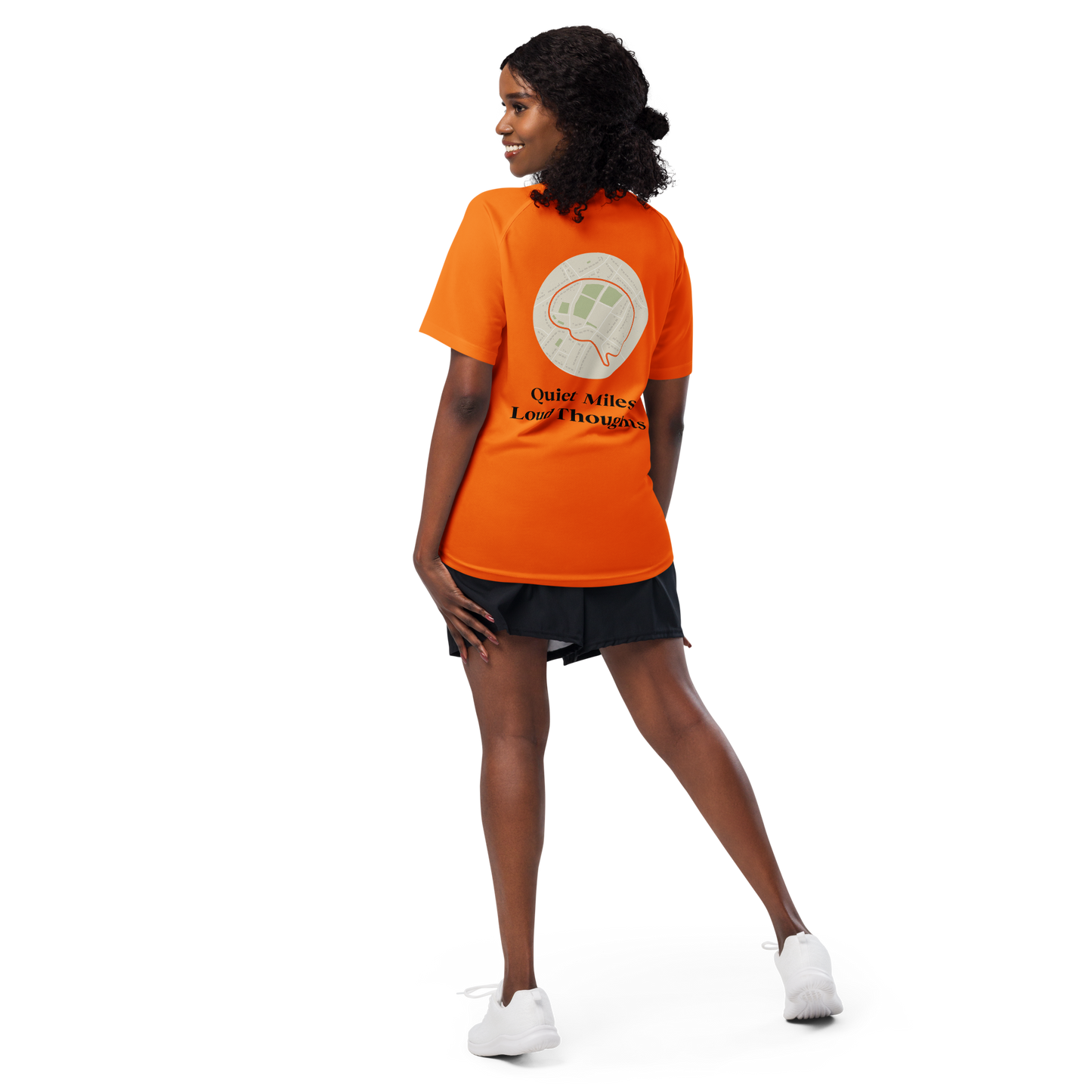 Quiet Miles Loud Thoughts Activewear T-Shirt - sad miles club.