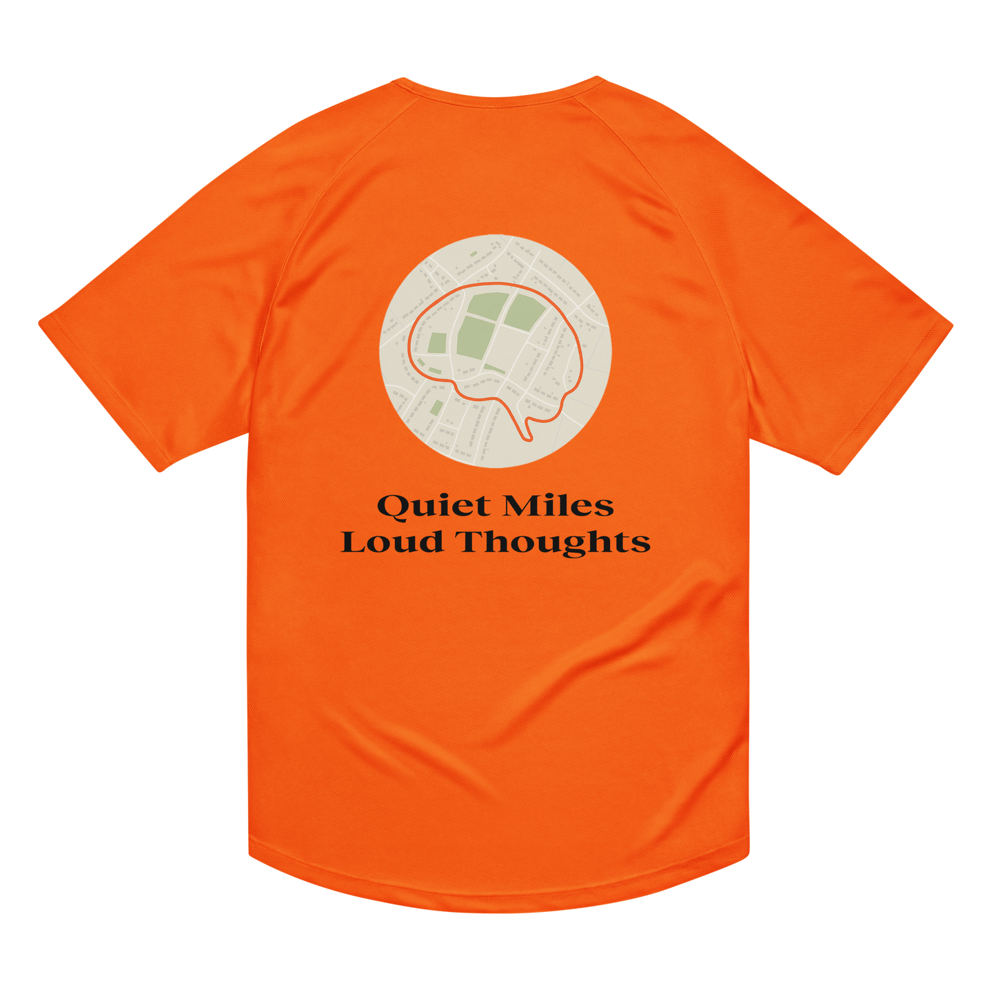 Quiet Miles Loud Thoughts Activewear T-Shirt - sad miles club.