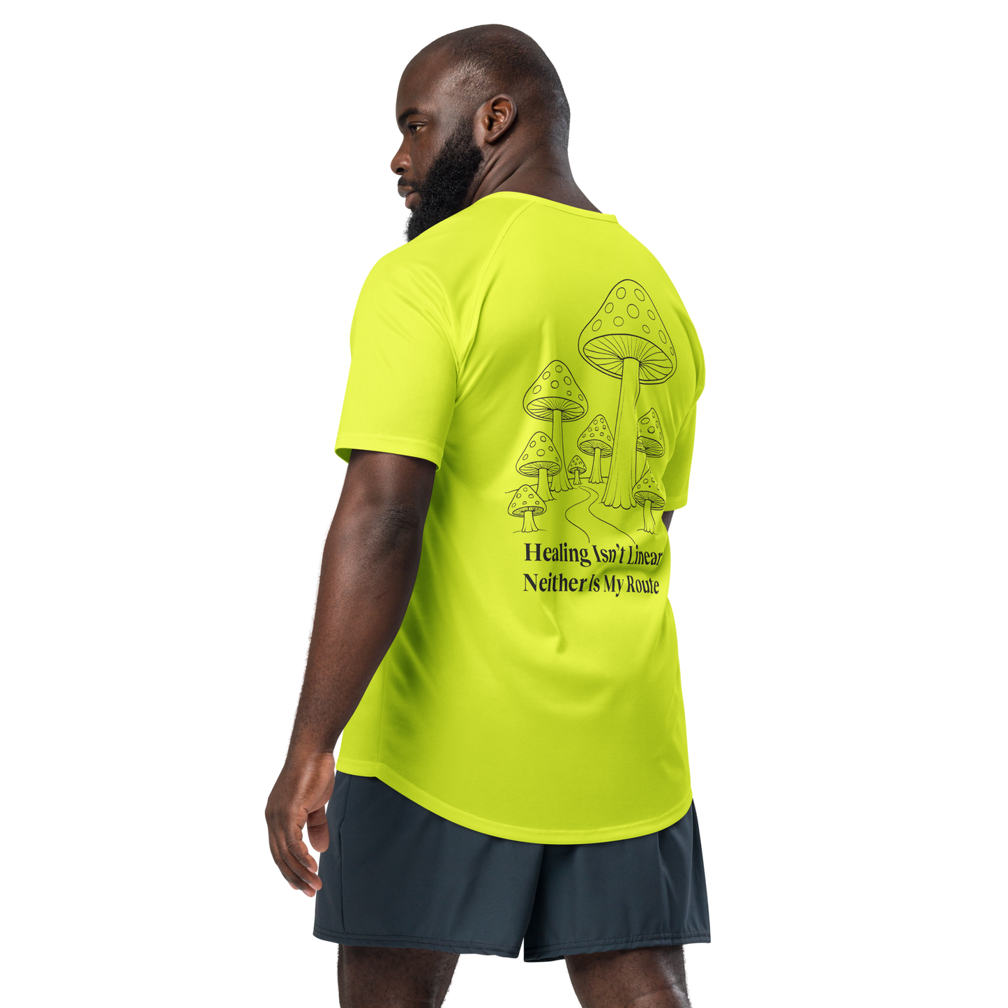 Healing Isn't Linear Activewear T-Shirt - sad miles club.