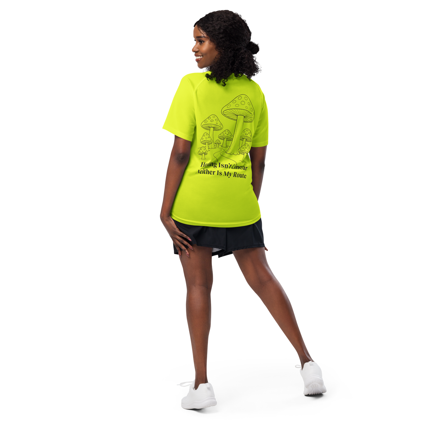 Healing Isn't Linear Activewear T-Shirt - sad miles club.