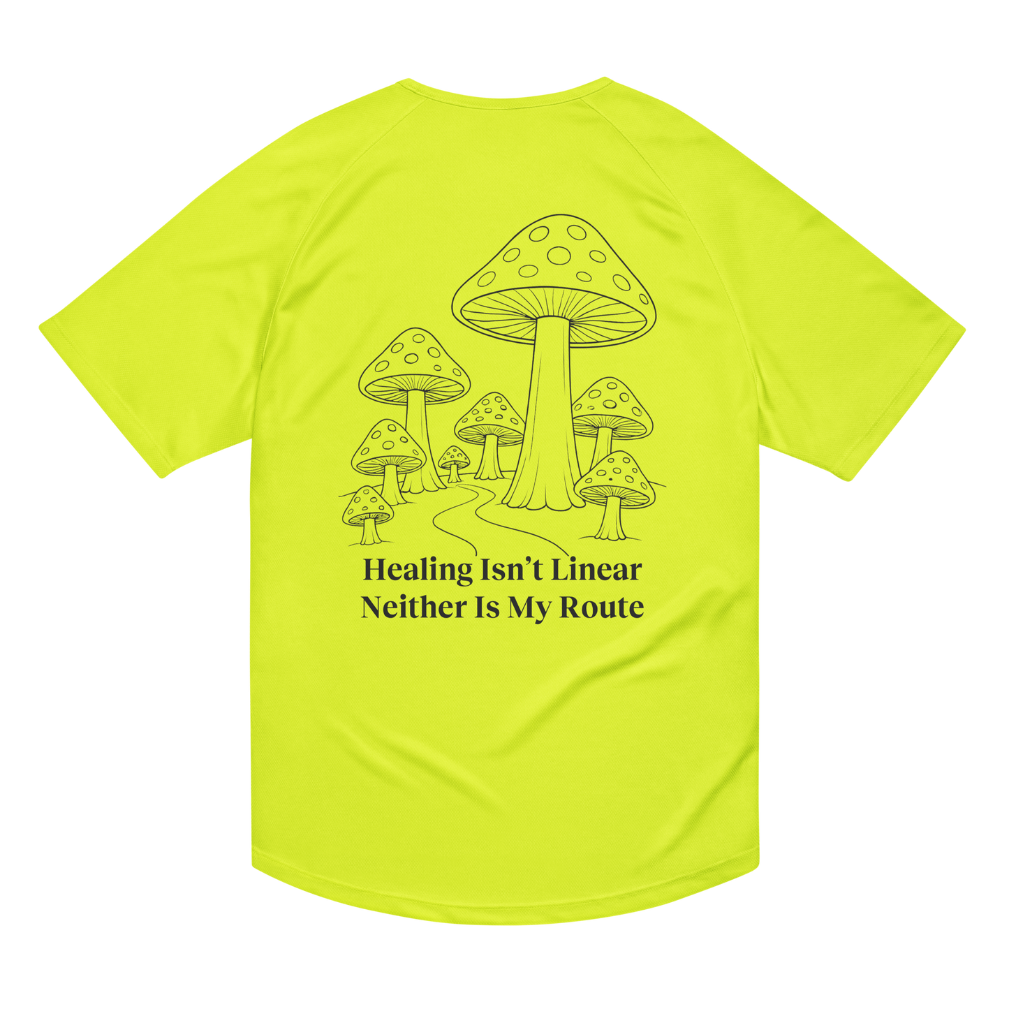 Healing Isn't Linear Activewear T-Shirt - sad miles club.
