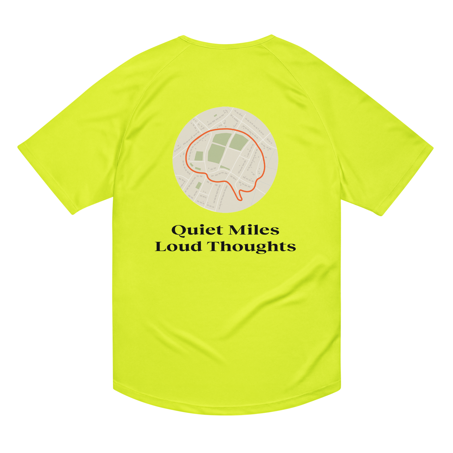 Quiet Miles Loud Thoughts Activewear T-Shirt - sad miles club.