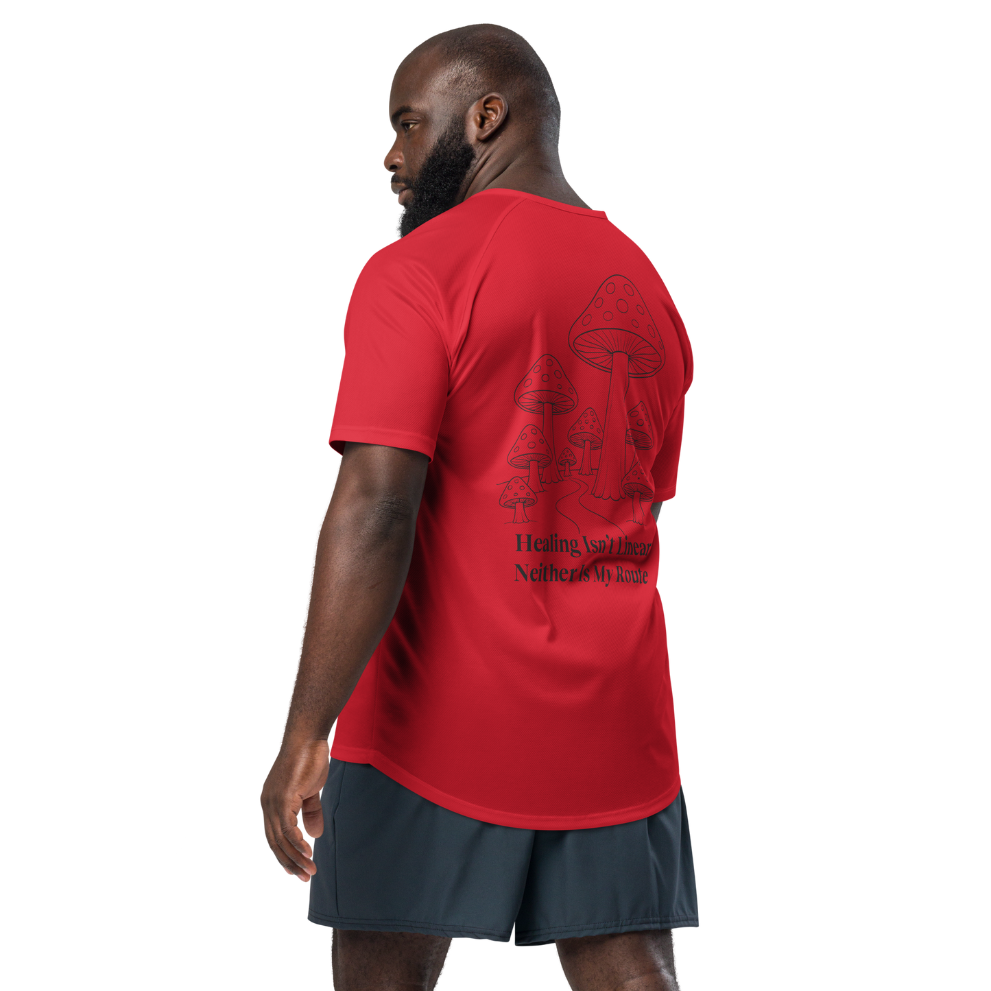 Healing Isn't Linear Activewear T-Shirt - sad miles club.