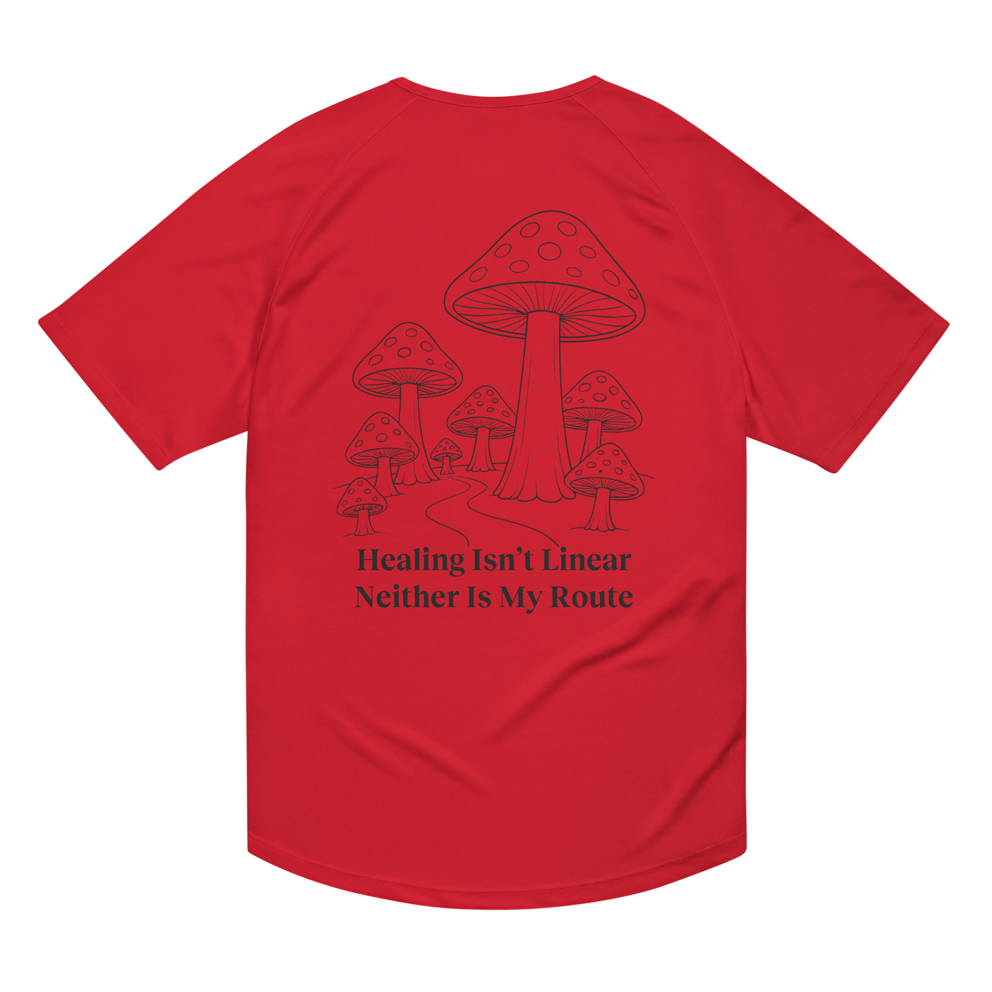 Healing Isn't Linear Activewear T-Shirt - sad miles club.