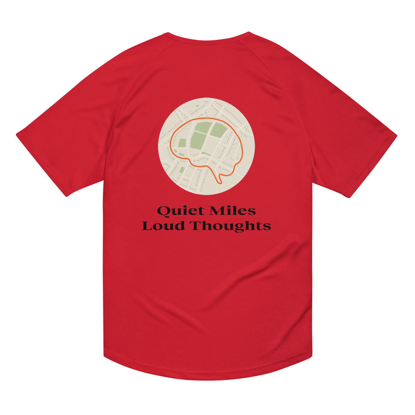 Quiet Miles Loud Thoughts Activewear T-Shirt - sad miles club.