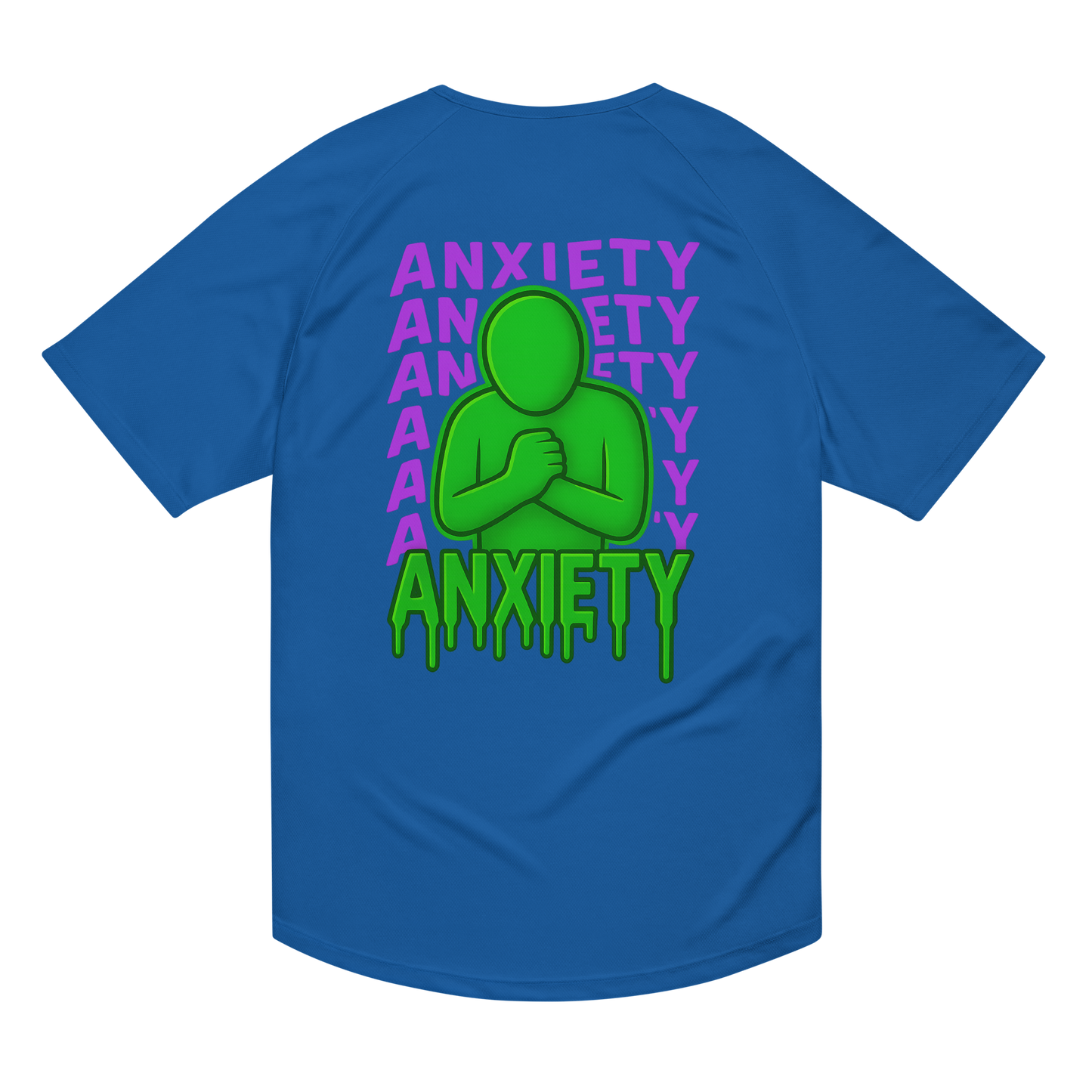 Anxiety Activewear T-Shirt - sad miles club.