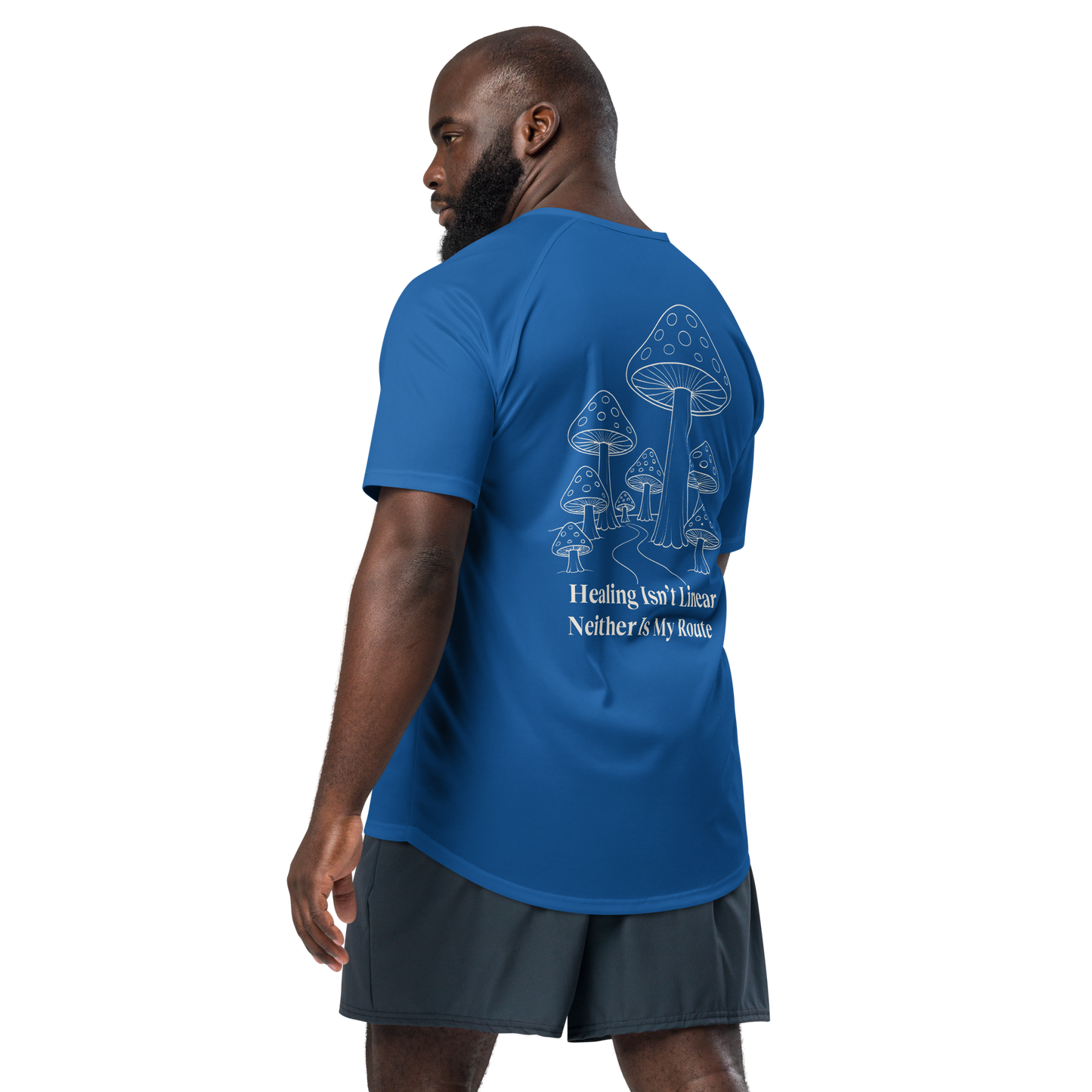 Healing Isn't Linear Activewear T-Shirt - sad miles club.