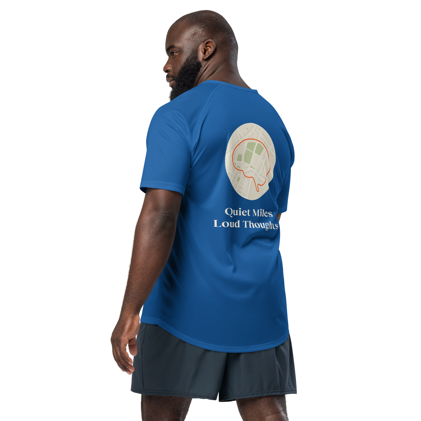 Quiet Miles Loud Thoughts Activewear T-Shirt - sad miles club.