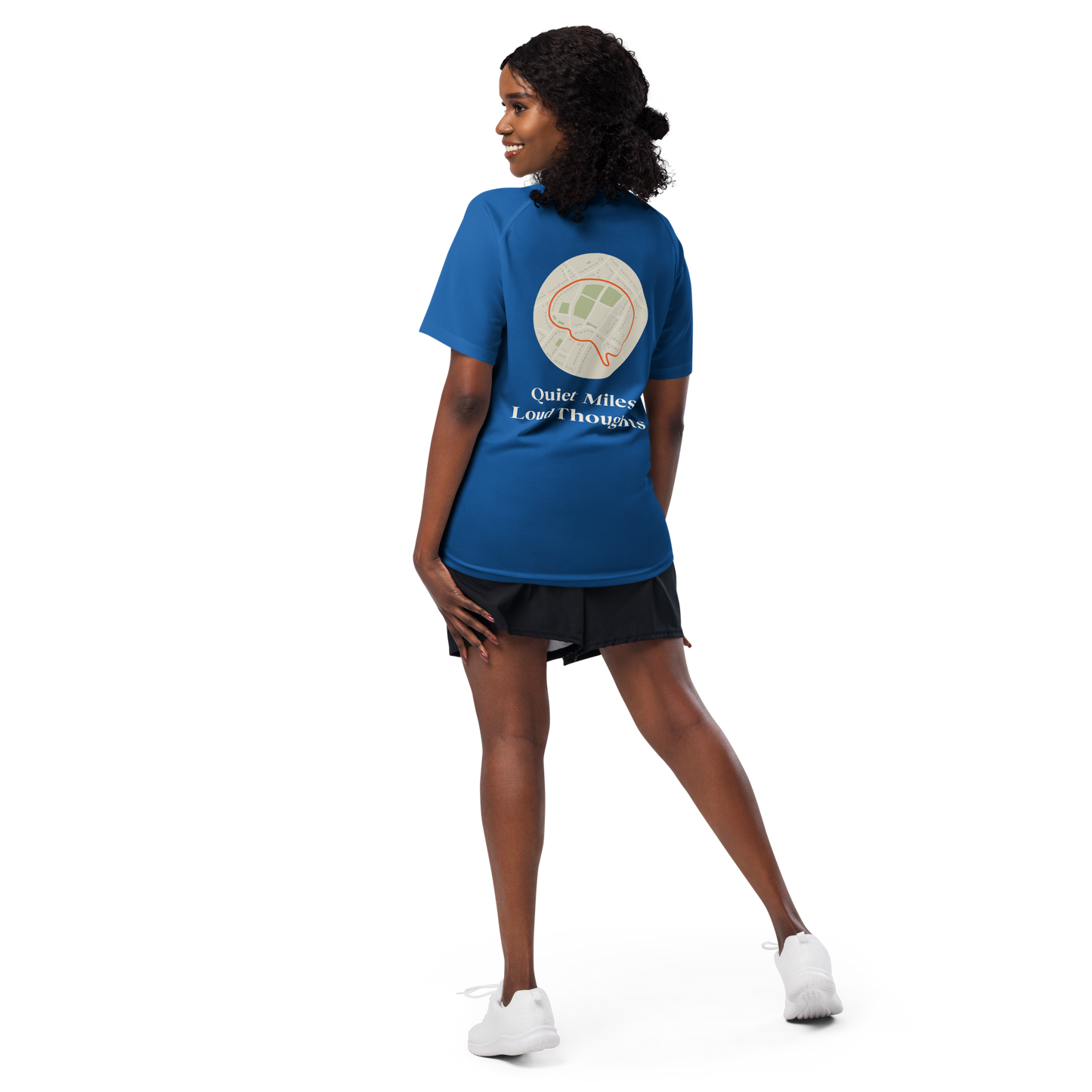 Quiet Miles Loud Thoughts Activewear T-Shirt - sad miles club.