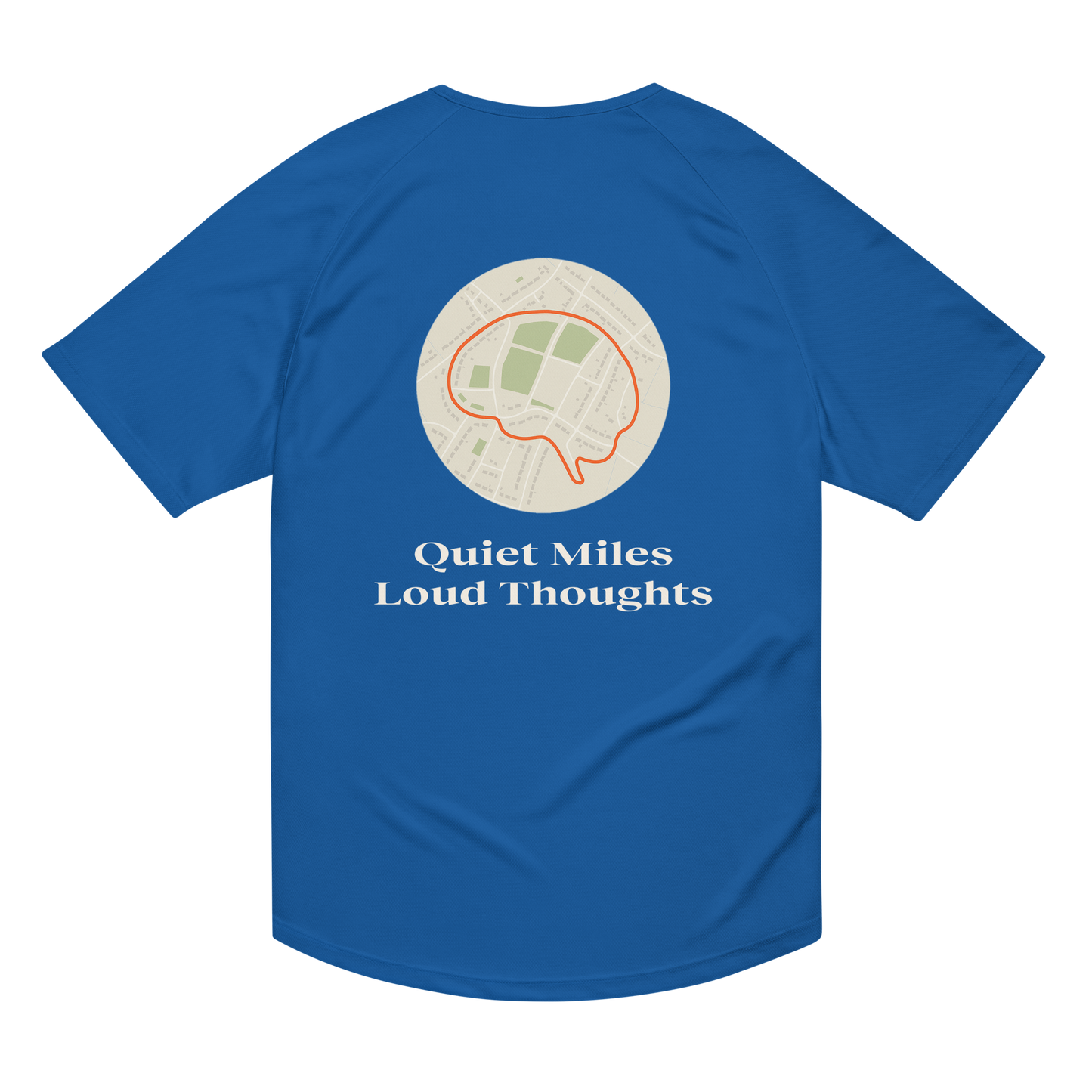 Quiet Miles Loud Thoughts Activewear T-Shirt - sad miles club.
