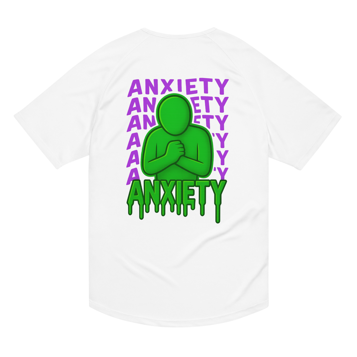Anxiety Activewear T-Shirt - sad miles club.