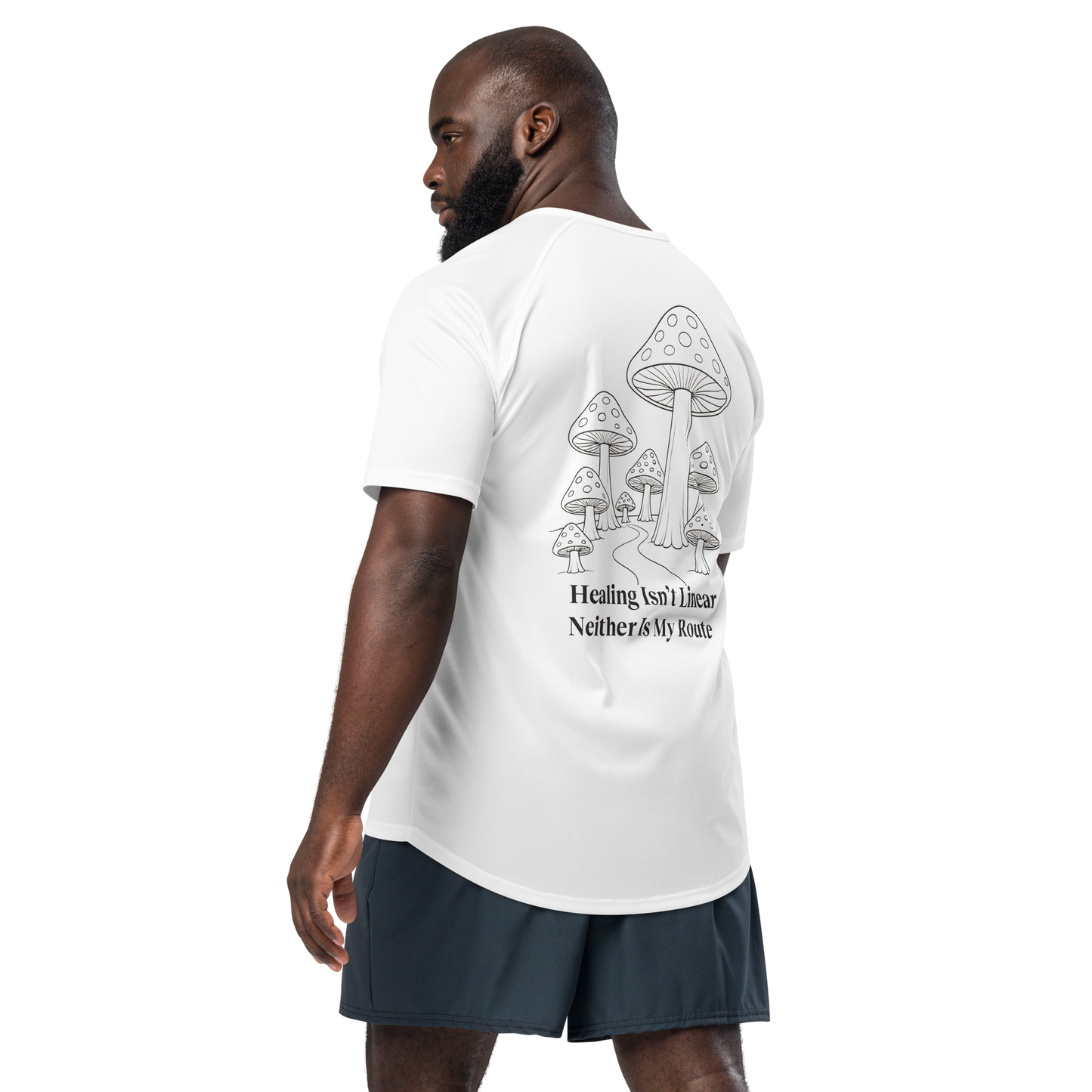 Healing Isn't Linear Activewear T-Shirt - sad miles club.